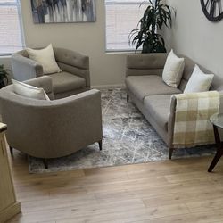 Sofa and chairs 3 pcs