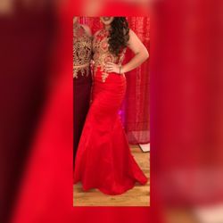 Red Mermaid Dress