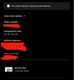 Presale iPhone Duo 1TB 10/28