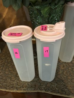 Tupperware Modulat Mates With Lids Pink