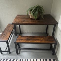 Indoor Or Outdoor Bench Table 