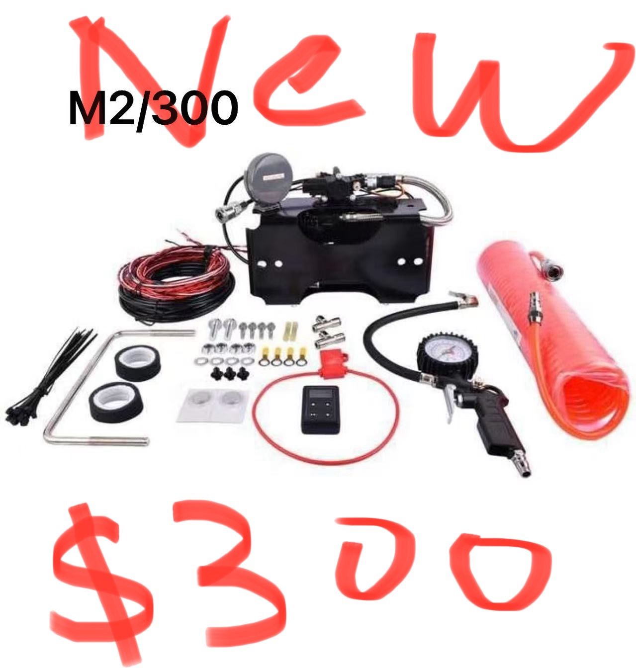 Trailer Load Leveling Air Suspension Compressor Kit For Air Lift 25980EZ Remote WirelessOne