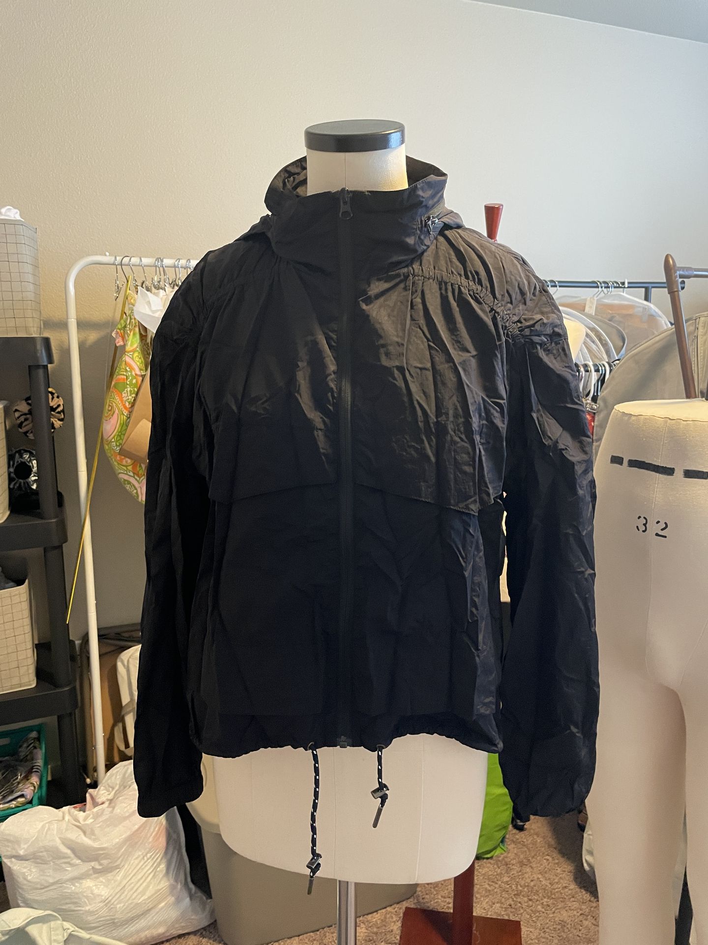 Garnet hill cropped rain jacket
