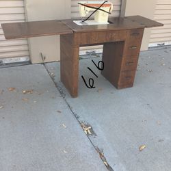 Vintage Sewing Machine Cabinet