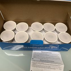 10-Pack GU10 LED Bulb 5000K Daylight, MR16 GU10 Base Light Bulb, 6W Equal 50W Halogen Replacement, T