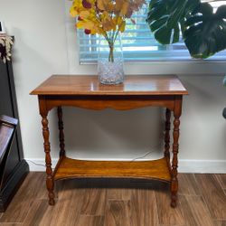 Entryway, Desk, Vanity Solid Wood Table