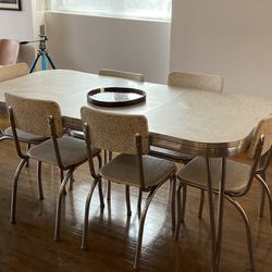 Vintage Dining Room Set 6 Chairs