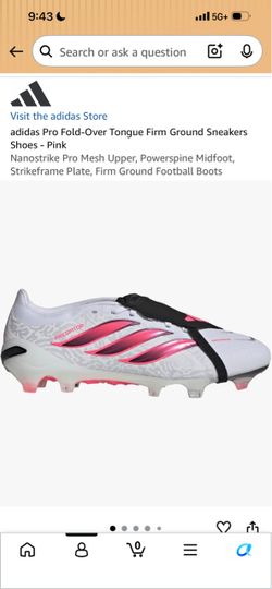 adidas Pro Fold-Over Tongue Firm Ground Sneakers Shoes -