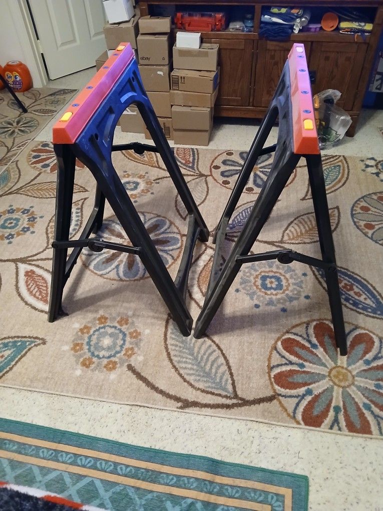 Saw Horses Plastic Like New X2