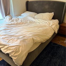 ONLY $99!!! Bed frame AND Mattress. Queen.