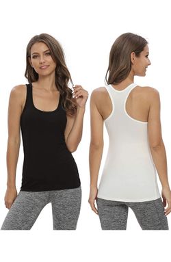 Star Vibe Racerback Workout Tank Tops for Women Basic Athletic