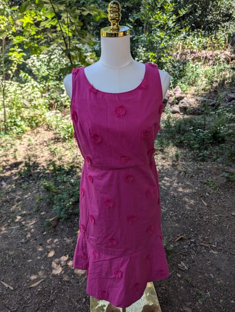 Talbots Pink Floral Accent Sundress