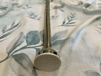Shower Rod With Curtains and Hooks