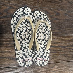 Coach flip flops
