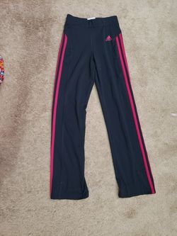 Adidas track leggings for kids size small (7-8)