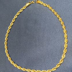 Price Drop! $60 Rope Chain 18k Gold Plated