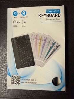 Bluetooth Wireless Rechargeable Keyboard