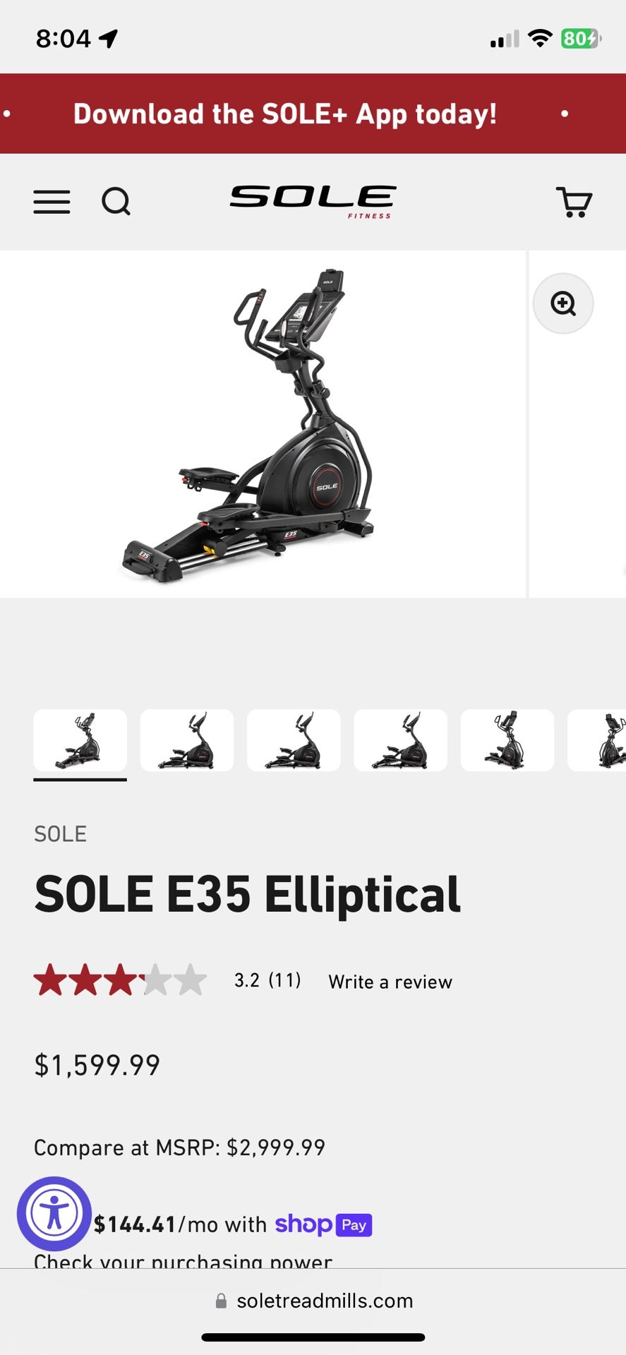 Elliptical (sole E35)