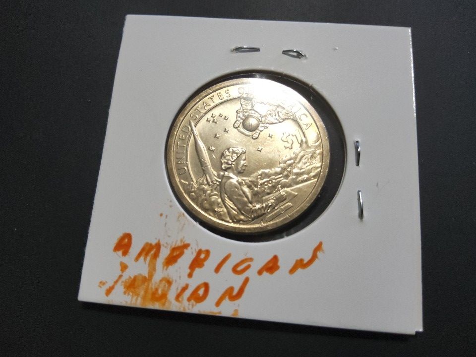 2019p One Dollar Coin American Indian In Space