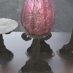 Halloween Decor - Black Metal Stands
