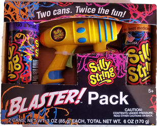 TWO(2) SILLY STRING BLASTER PACKS