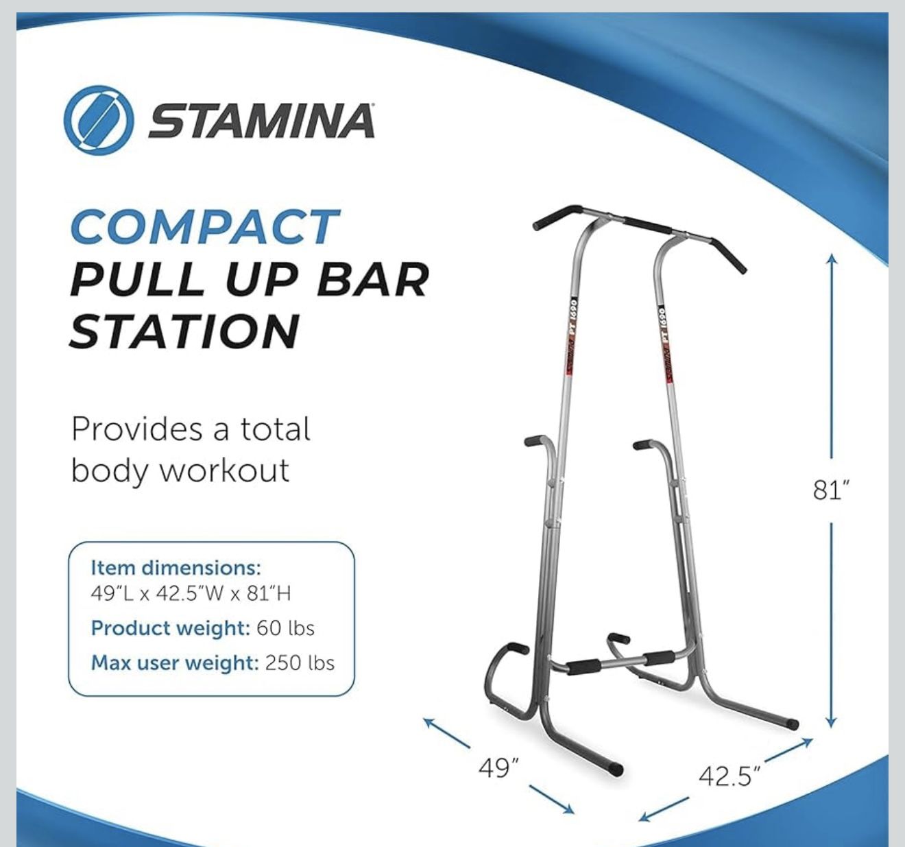 Stamina Power Tower - Dip Bar Pull Up Bar