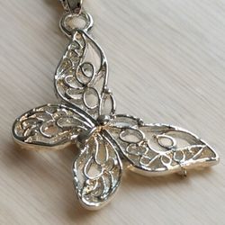 Butterfly Pendant Necklace