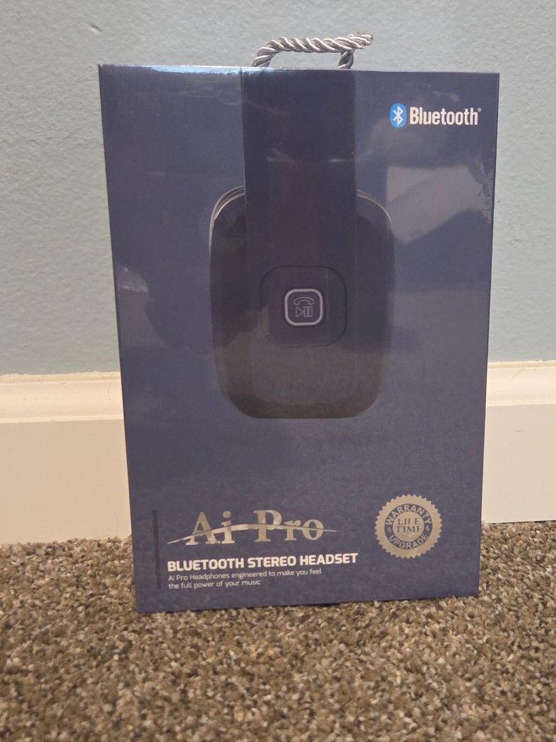 AI Pro 200Plus Wireless Bluetooth Noise-Cancelling Headphones (Retail at $499) - Blue