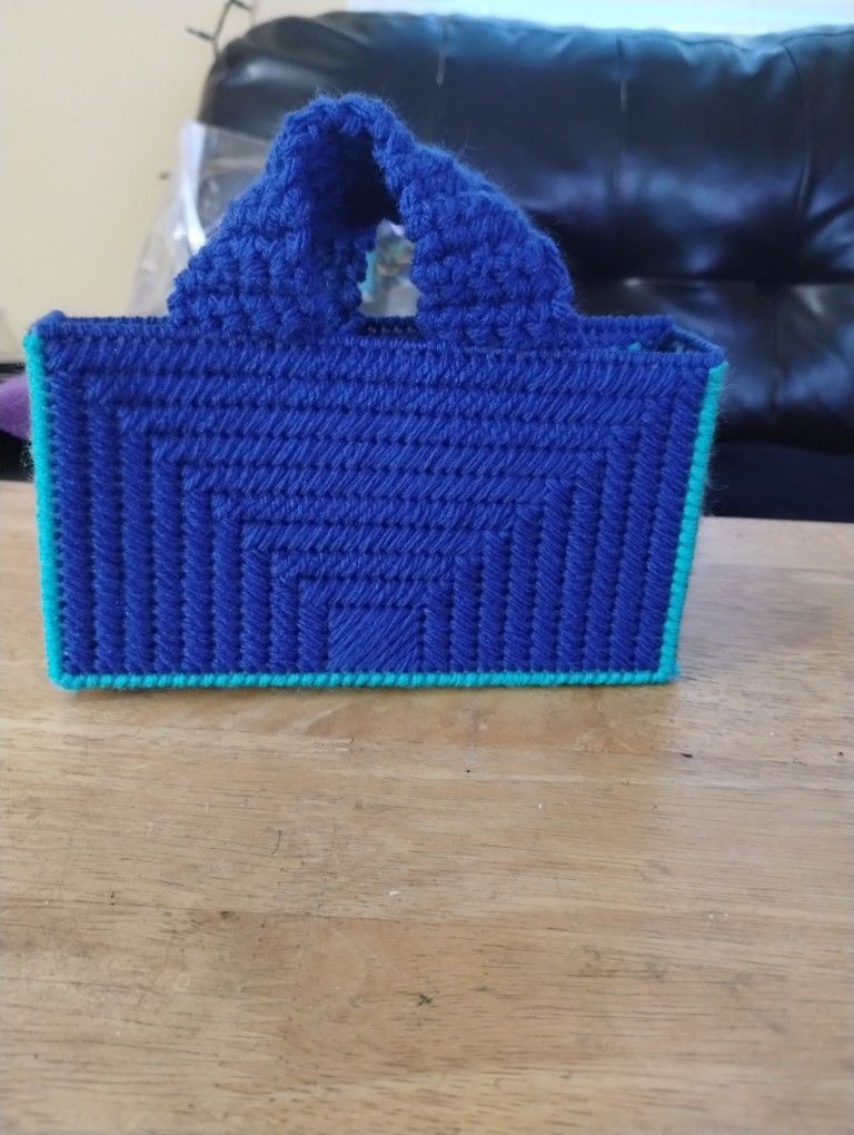 Long Blue Multicolor Mini Purse 