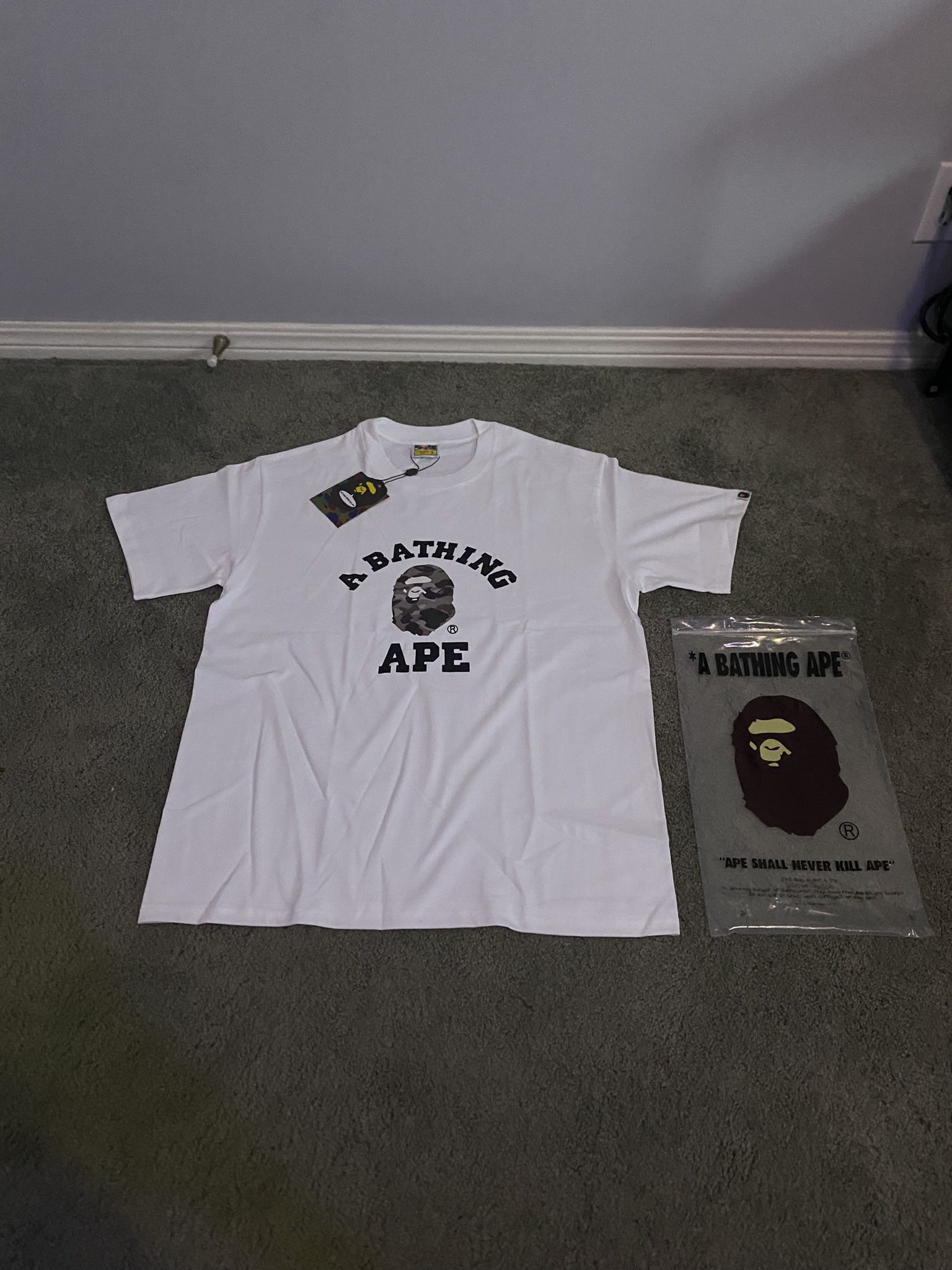 Bape A Baithing Ape white shirt