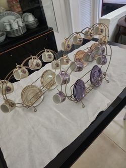 Three sets of saucer / plates