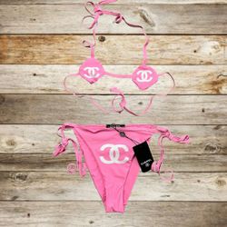 Chanel 2pc Swimsuit Sizes S-L