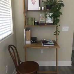 Shelving Unit With Desk 