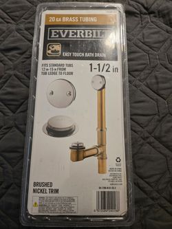 Solid brass bathtub drain
