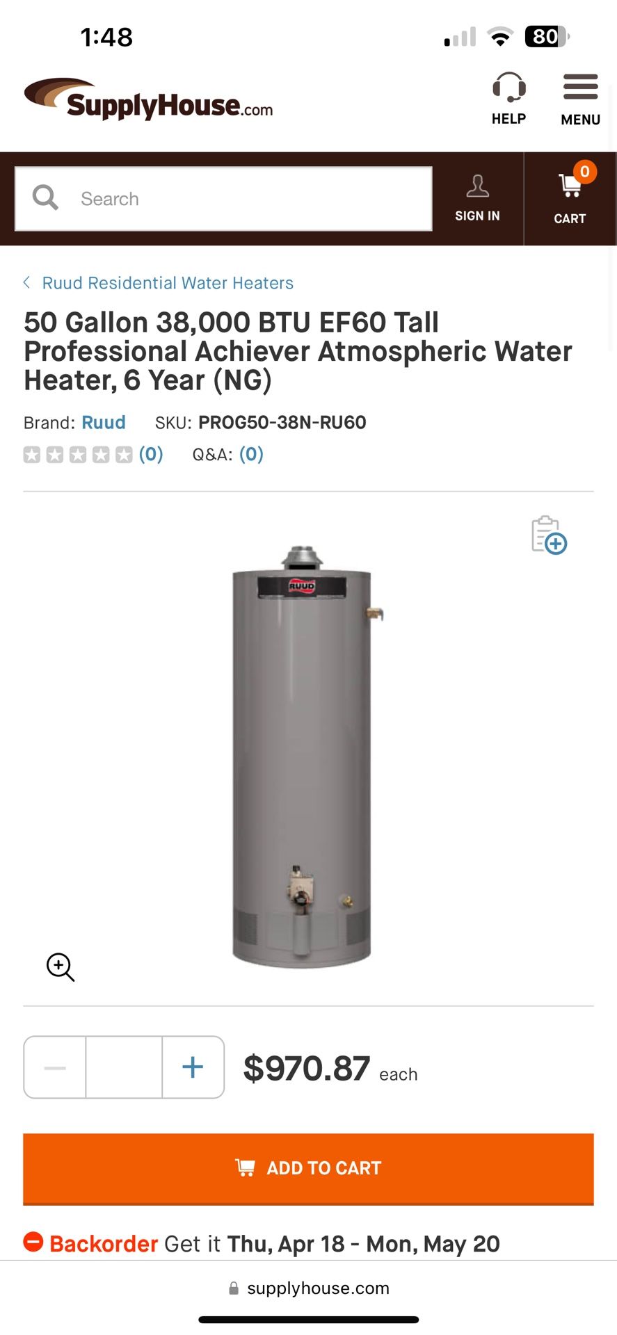 Water Heater Installations