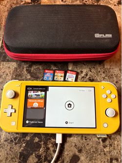 Nintendo switch lite yellow