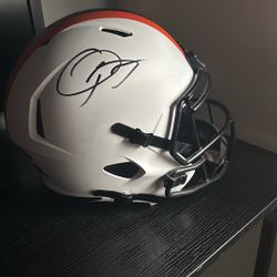 signed browns odell beckham jr helmet 