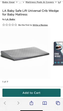 LA Baby Safe Lift Universal Crib Wedge for Baby Mattress