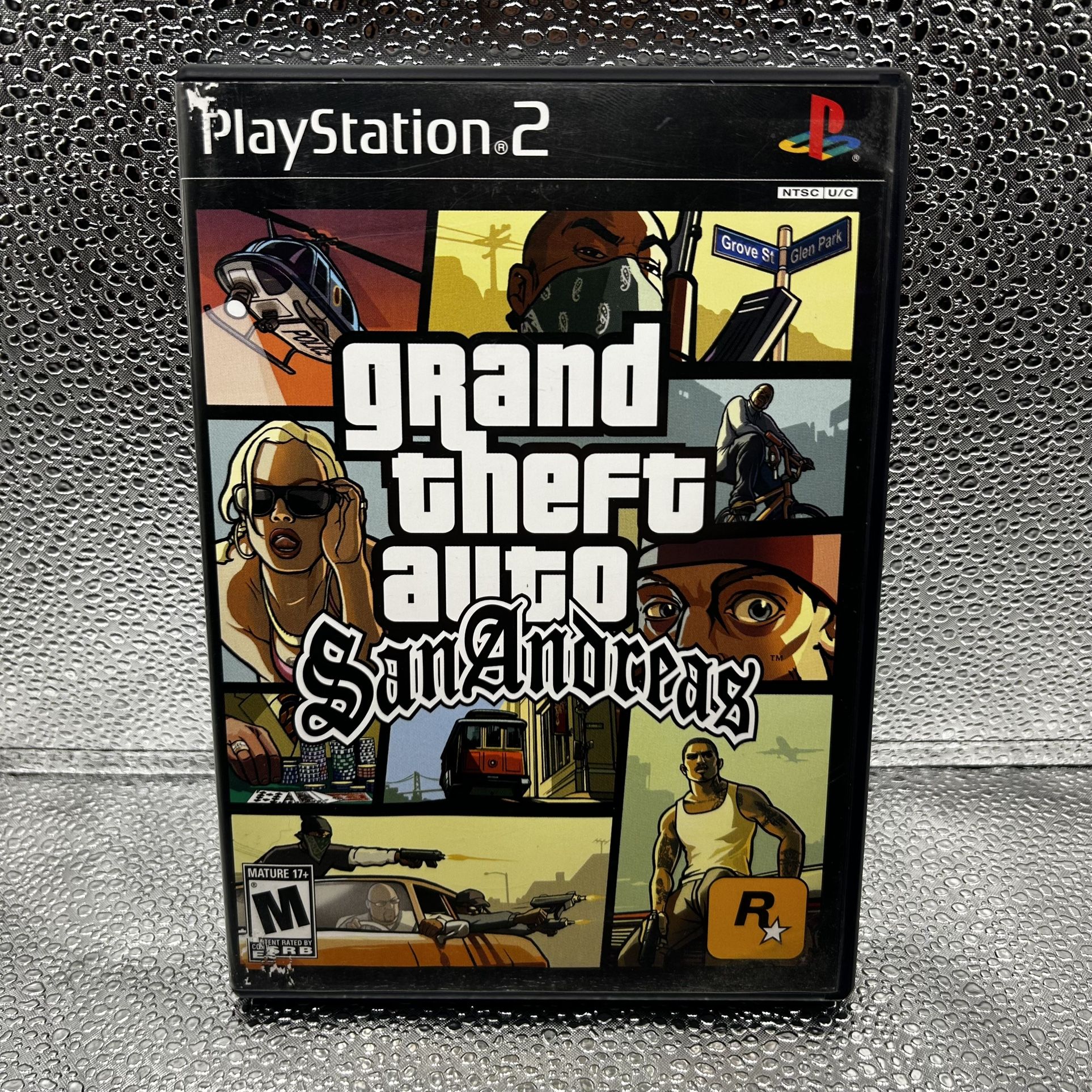 Grand Theft Auto San Andreas GTA Sony PlayStation 2 PS2, TESTED & WORKING!