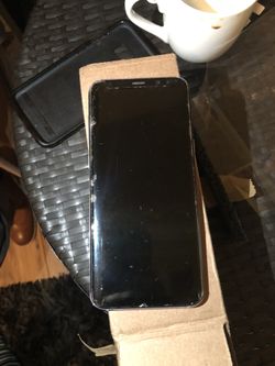 Samsung galaxy s8 (open box) in a new condition. The factory screen protector is still intact.