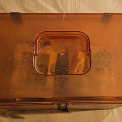 Vintage Wilson MFG Will-Hold Sewing Box with 2 Trays FULL OF EXTRAS