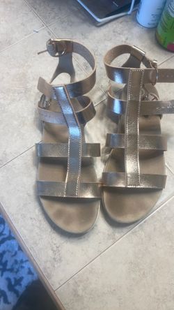 Gold sandals