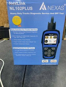 NL102P Heavy Duty Truck Scanner with DPF Regeneration Full System Diagnostics, Supports J1939/J1708 Protocols, Compatible with Freightliner, Peterbilt