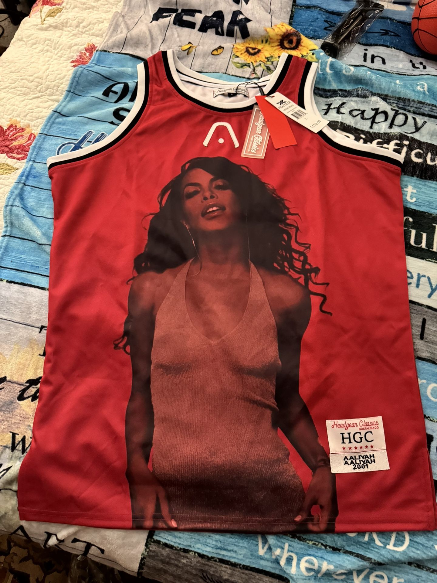 HGC Aaliyah jersey Red Black White