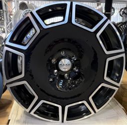 Giovanna Sicily 24x10 6x139.7 Machine Black ( Set of 4 Wheels ) Escalade/ Gmc / Silverado 🔥🔥🔥