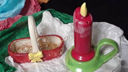 Candle Stick & Holder Salt and Pepper Shakers