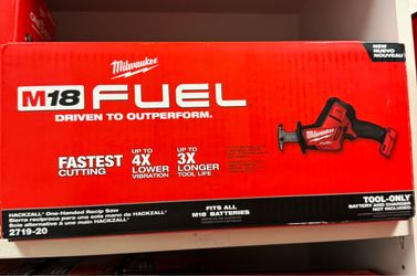 Milwaukee M18 Fuel Hackzall One Handed Recip saw