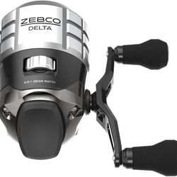 Zebco Delta Spincast Fishing Reel, Instant Anti-Reverse Clutch, All-Metal Gears, Changeable