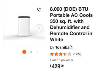 8000 BTU portable ac