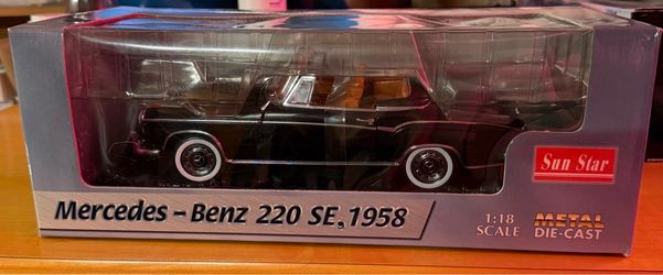 Mercedes Benz 220 se 1958 1/18 sunstar  other die cast for sale